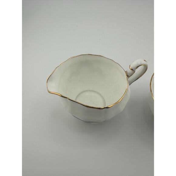 Adderley Blue Tartan "Nova Scotia" Cream and Sugar Set England Bone China - Picture 3 of 7